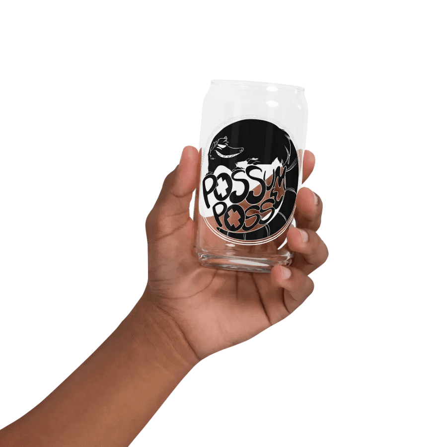 Possum Posse Can Shaped Glass BLK product image (11)