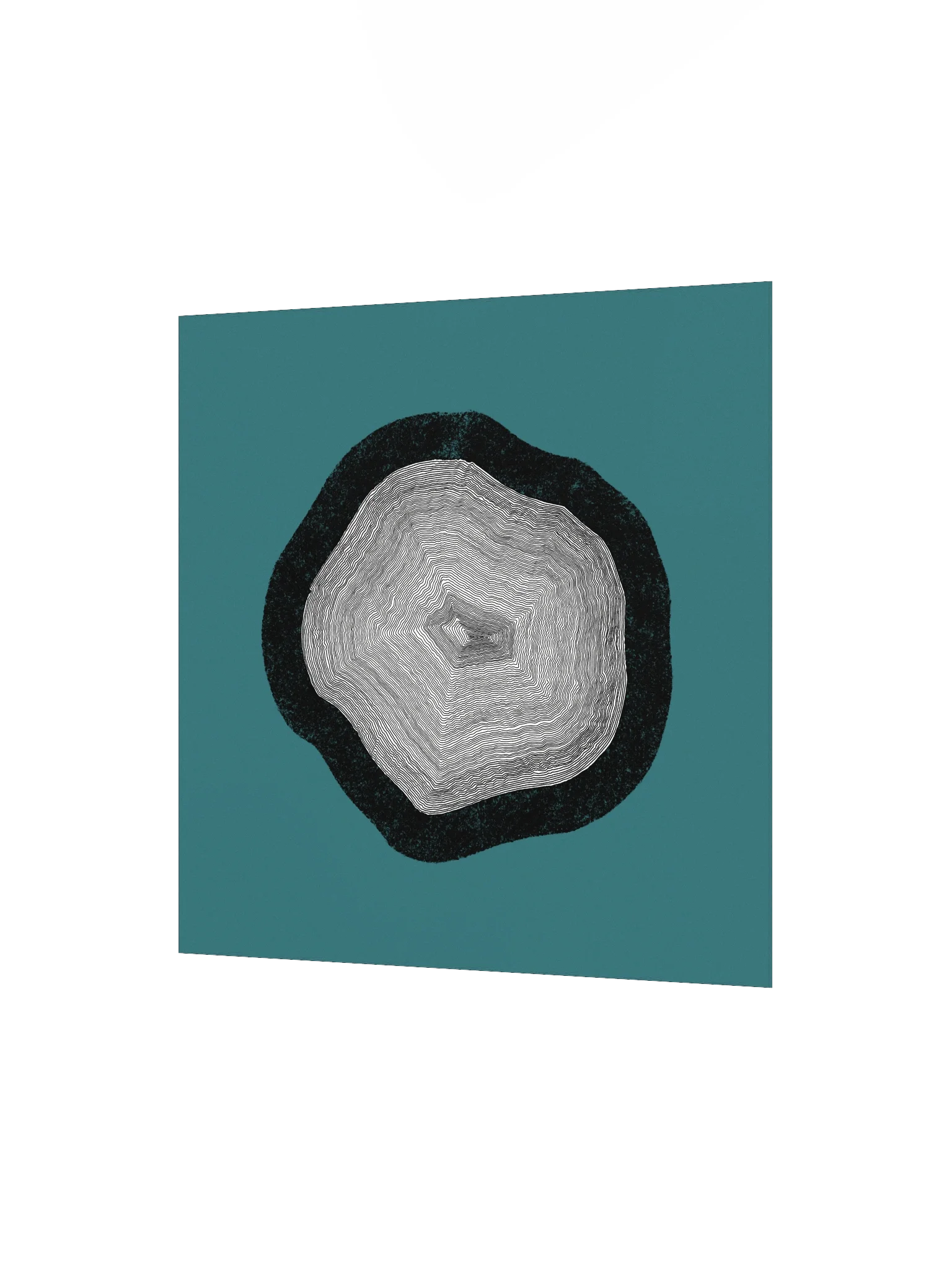 "Layers upon Layers" - Minimalist Poster (Wall Art) - Teal product image (2)