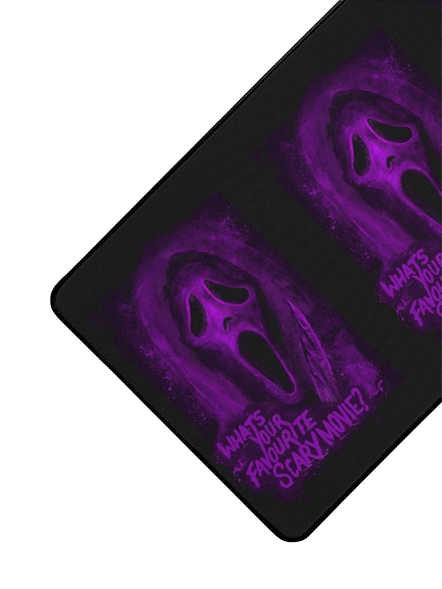 Purple Ghost Face Large Desk Mat product image (3)