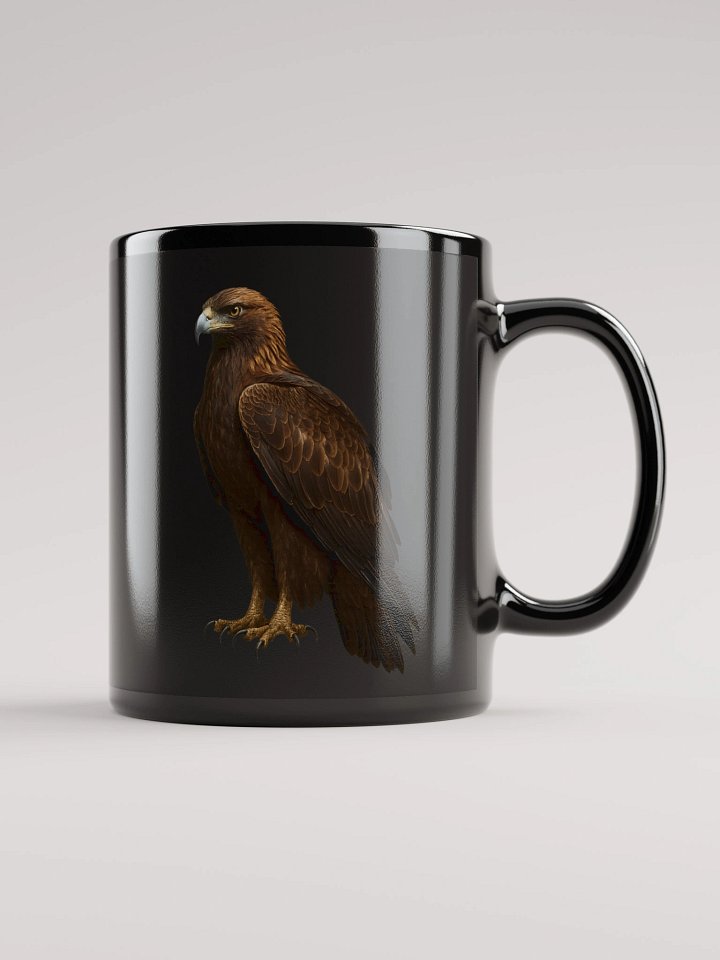 Majestic Eagle Black Glossy Mug product image (1)