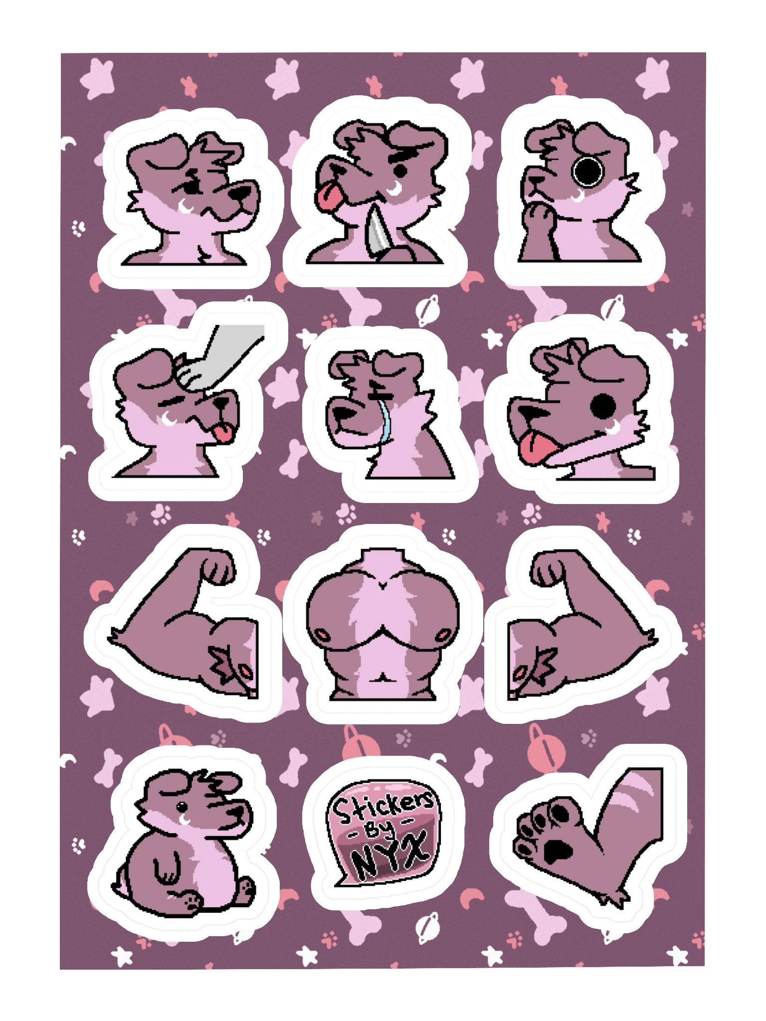 Nyx's Emote Sticker Sheet product image (3)