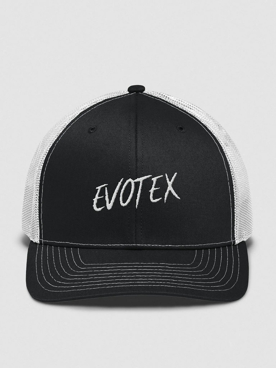 white and black evotex hat product image (1)