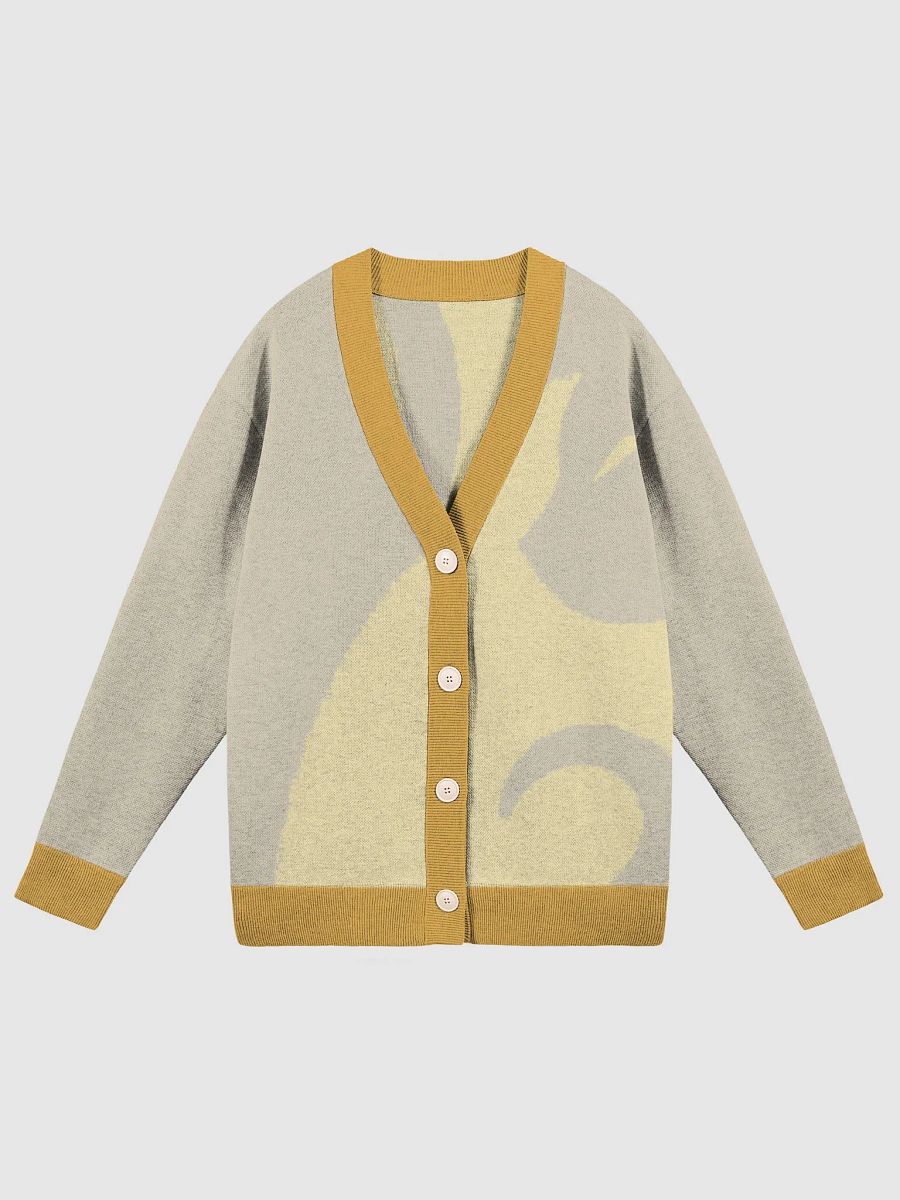 KawaiKitten Sandy Mustard Knitted Cardigan product image (1)