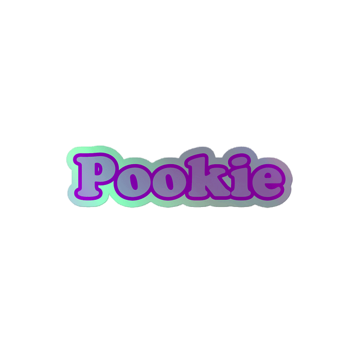 Pookie holographic sticker product image (2)