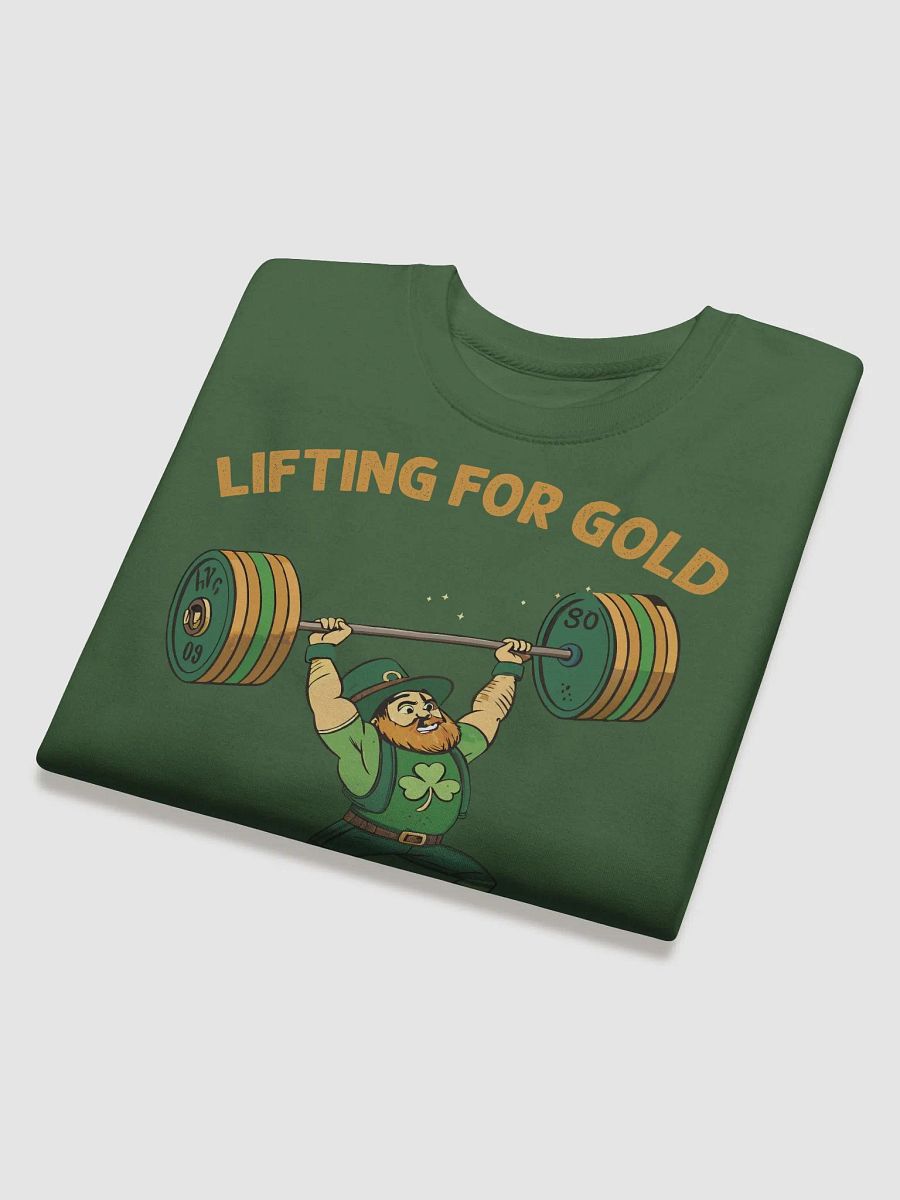 Lifting for Gold Shamrock Strong Leprechaun Premium Sweatshirt product image (17)