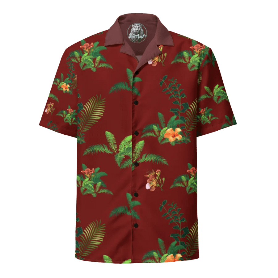 Vacation Beach Tropical Leaves Hawaiian Shirt product image (2)