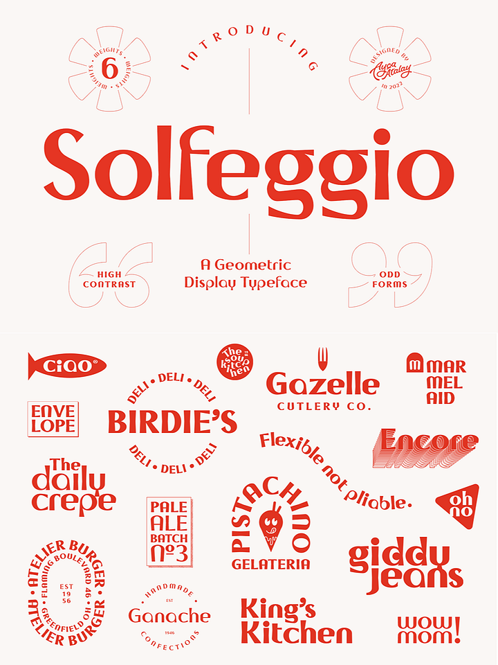 Solfeggio | A Geometric Display Typeface product image (1)
