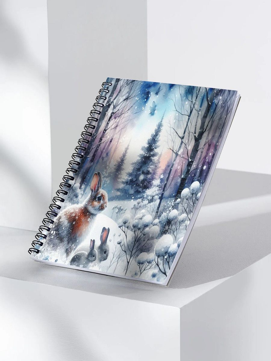 Winter Wonderland Bunny-Spiral Notebook product image (3)