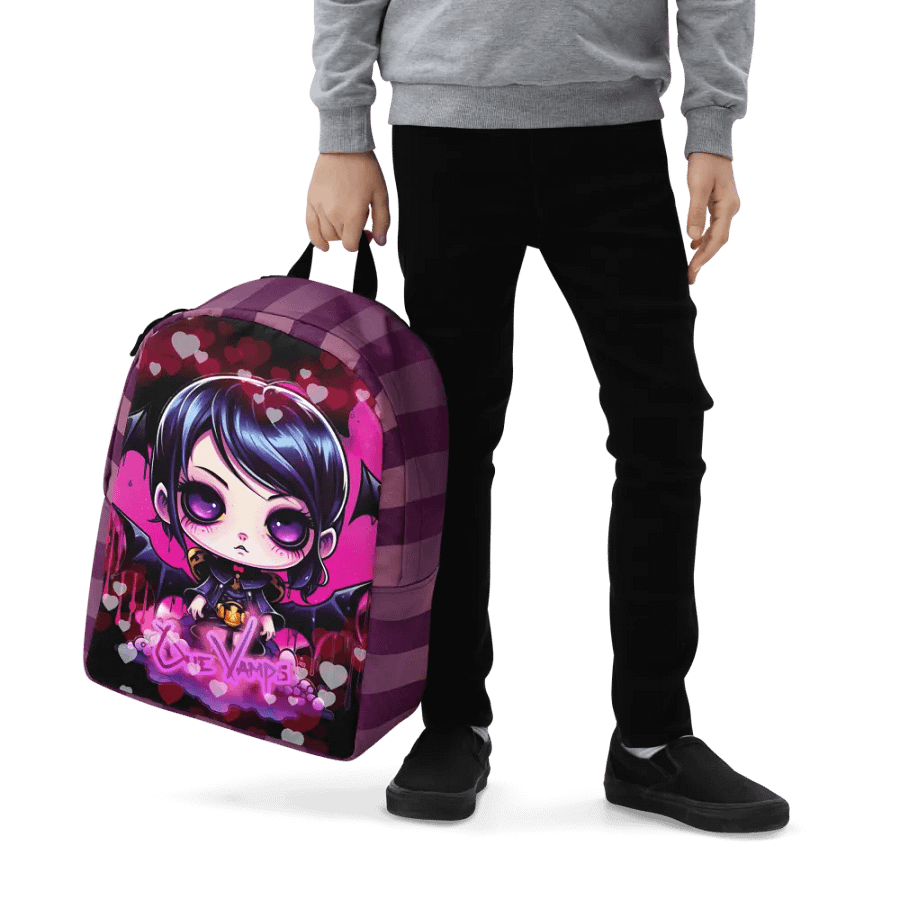 OneVamps Minimalist Backpack Vamps Pink Heart product image (8)