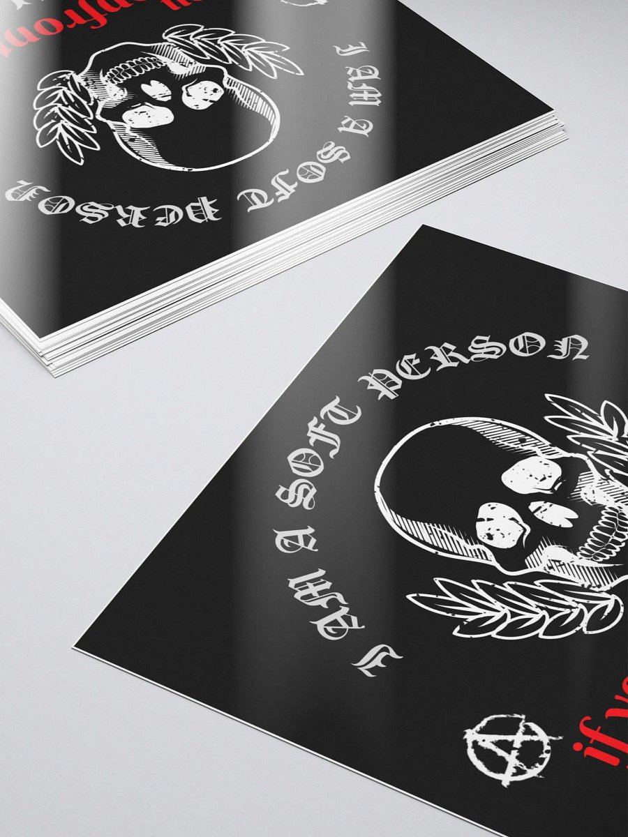 Soft Person bubble free stickers product image (5)