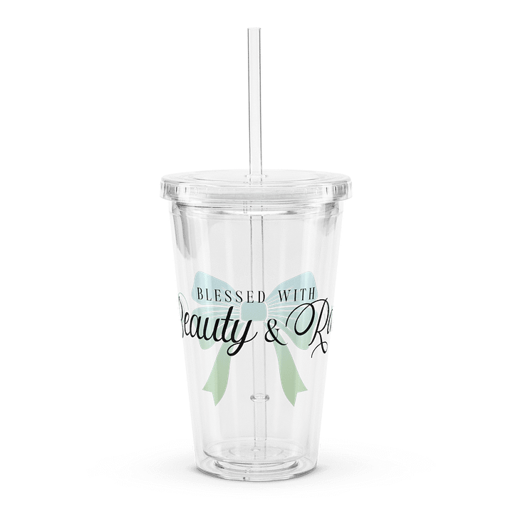 Beauty & Rage - Clear Plastic Tumbler product image (1)