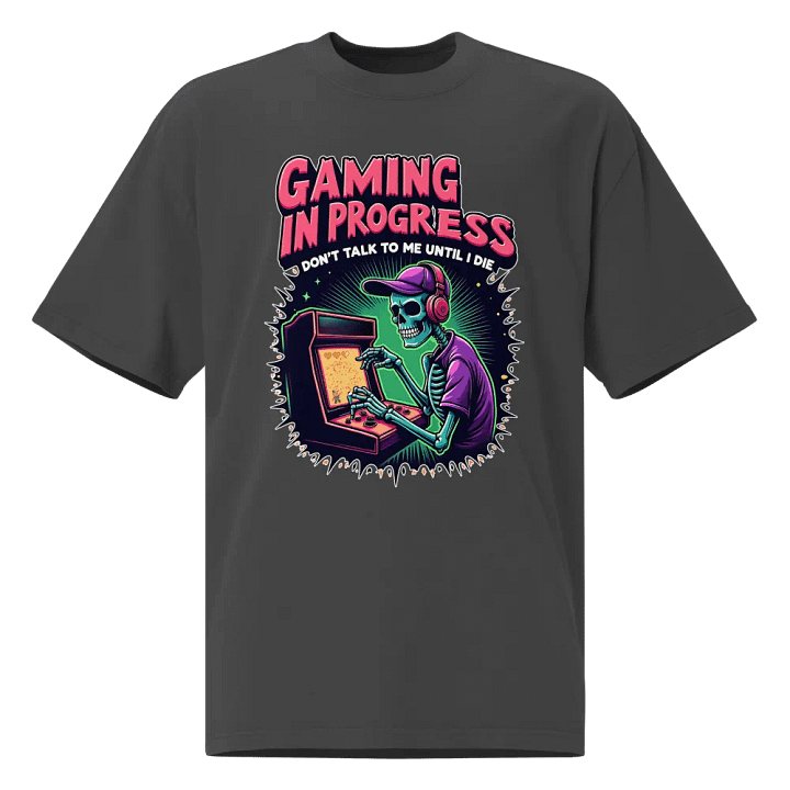 Skeleton Gamer Oversized Tee product image (1)