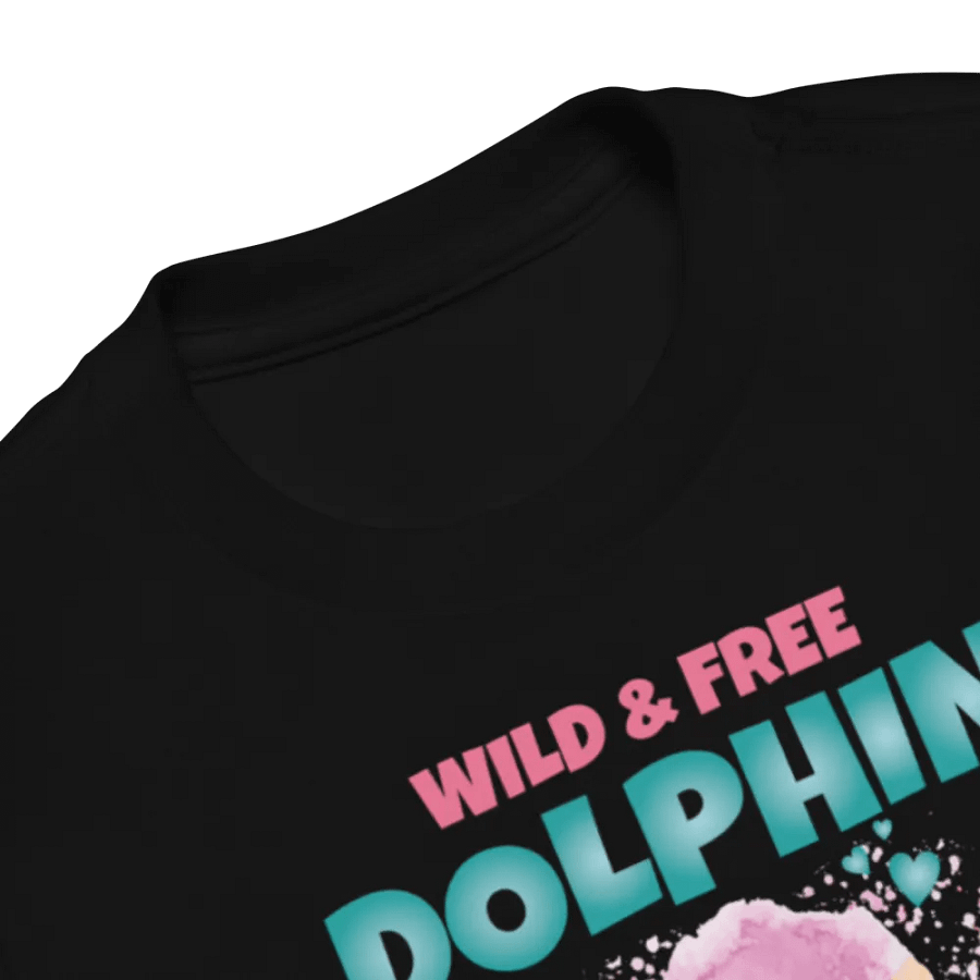 Dolphin Wild and Free Colorful Funny Cute Bella+ Canvas Toddler T-Shirt – Fun Gift for Kids product image (9)