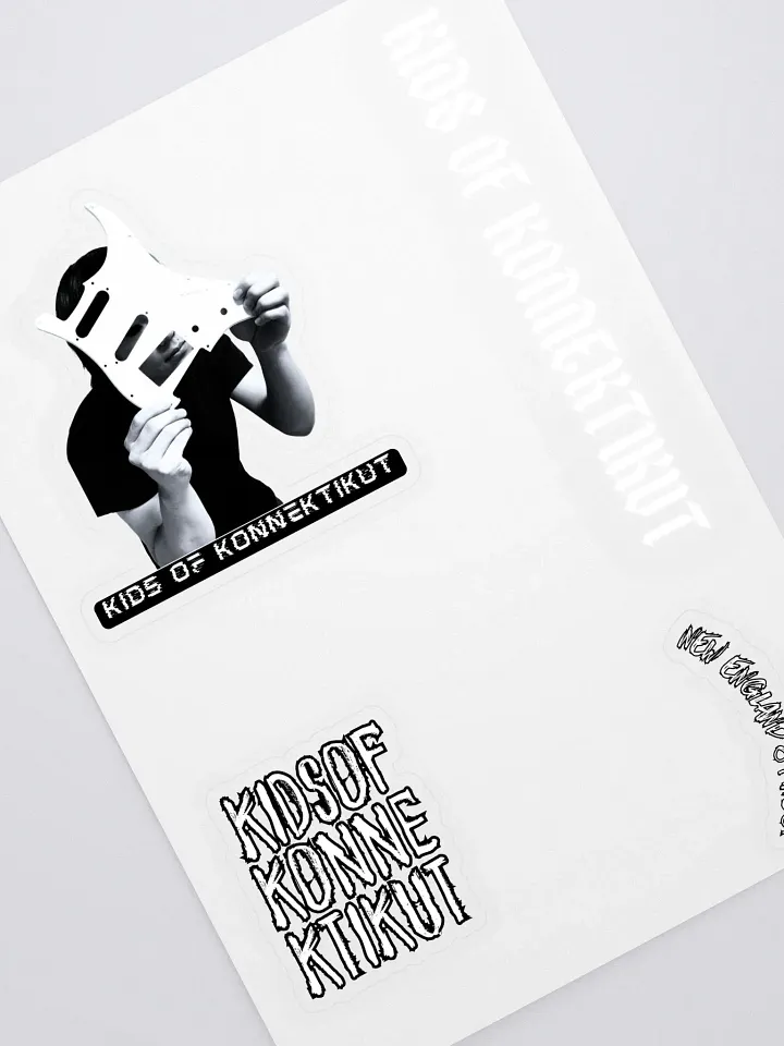 Kids of Konnektikut Sticker Sheet (Black and White) #2 product image (2)