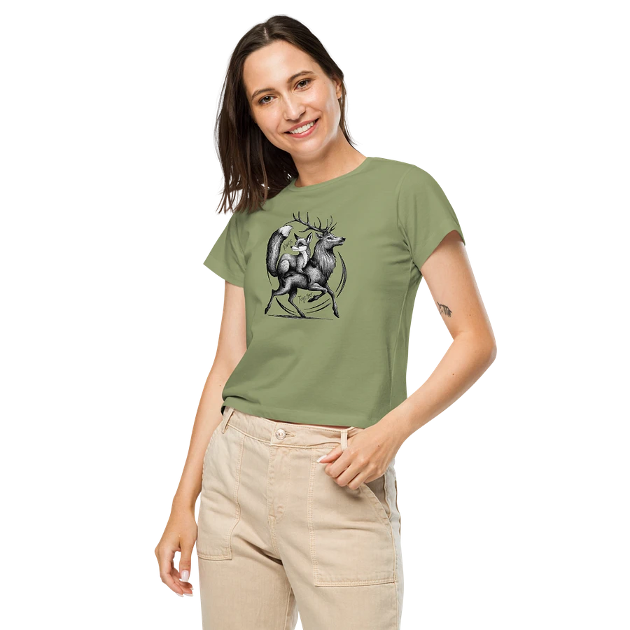 Always Together Iconic Vixen and Stag Women's High Waisted Tee product image (35)