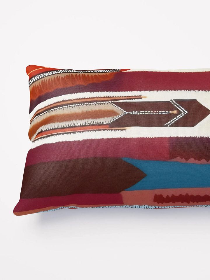 Bohemian Vintage Striped Pillowcase, Southwestern Tribal Design, Cozy Cabin Pillow product image (2)