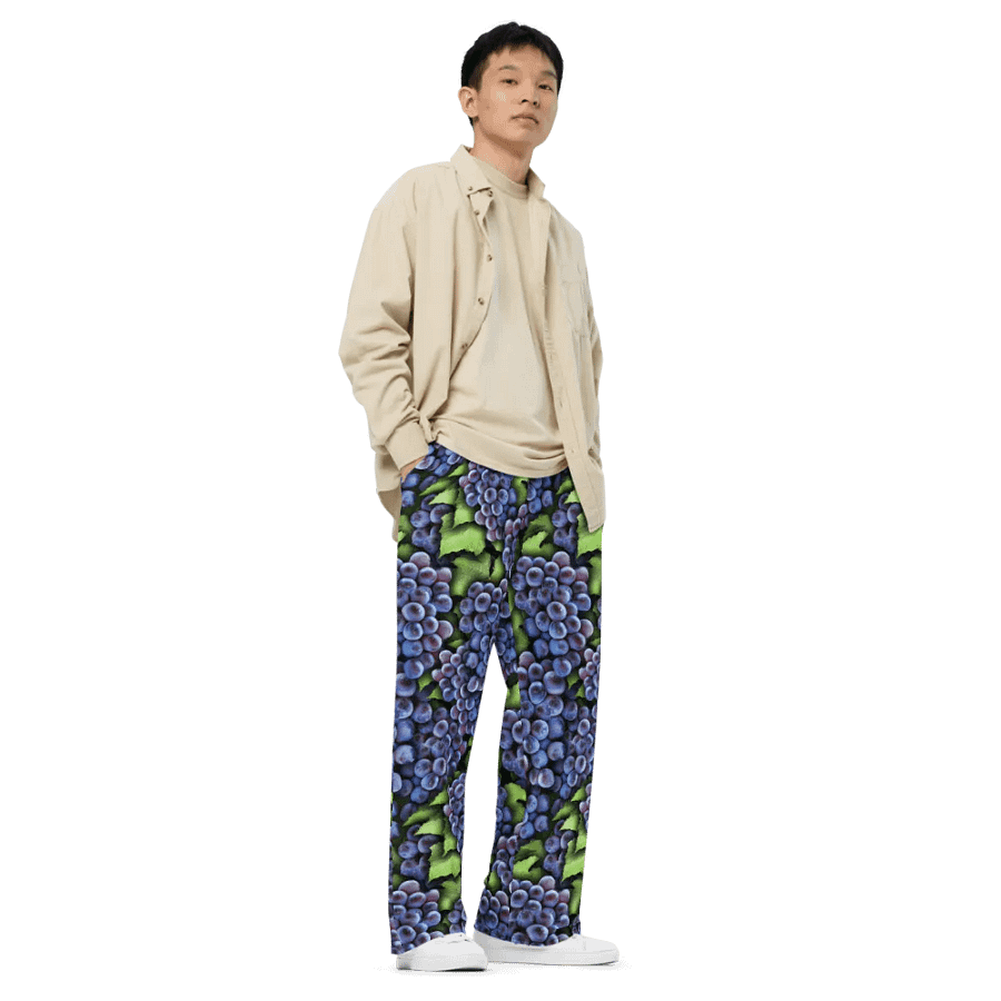 Grapes Pattern Wideleg Pants product image (3)