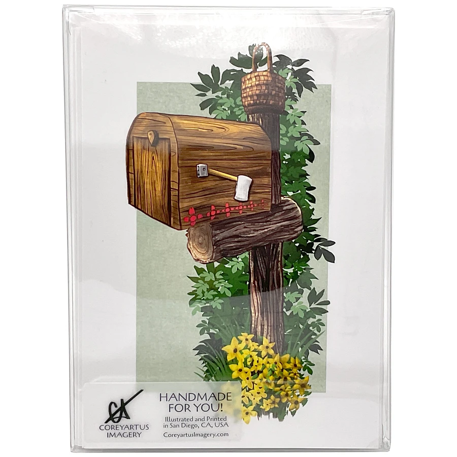 Illustrated Red Riding Hood Mailbox Greeting Cards, 5x7
