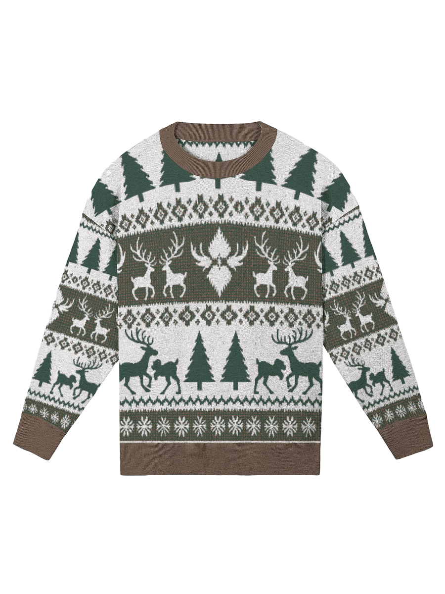 Winter Wilderness Christmas Sweatshirt – Cozy Holiday Knitwear product image (1)
