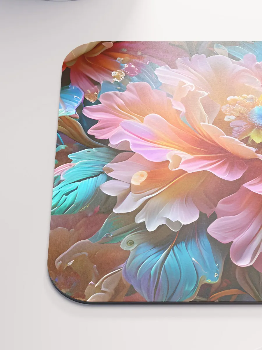 Iridescent Flowers Mouse Pad 8.7