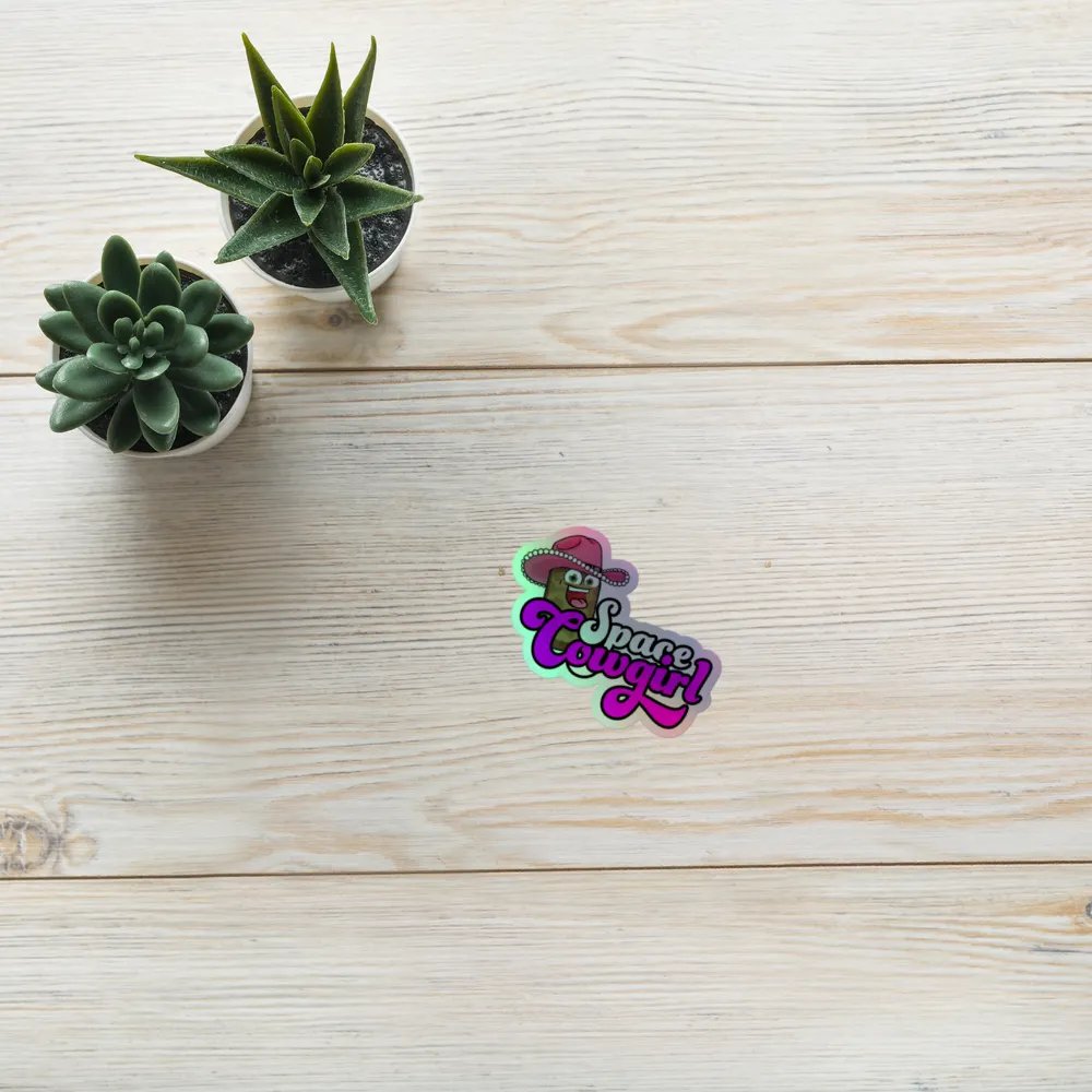 Space Cowgirl Holographic Sticker product image (10)