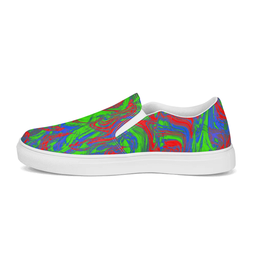 Chaos Wave Men's Slip-On Canvas Shoes product image (9)