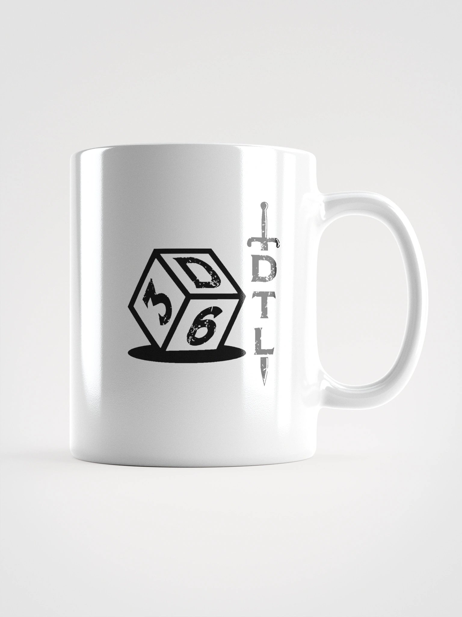 3d6 DTL Vertical Logo on Light Mug product image (5)