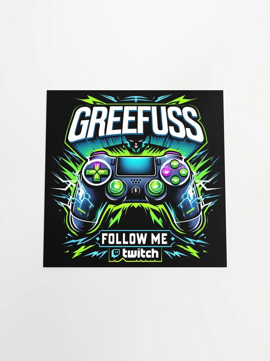 Neon Gaming Controller Poster product image (14)
