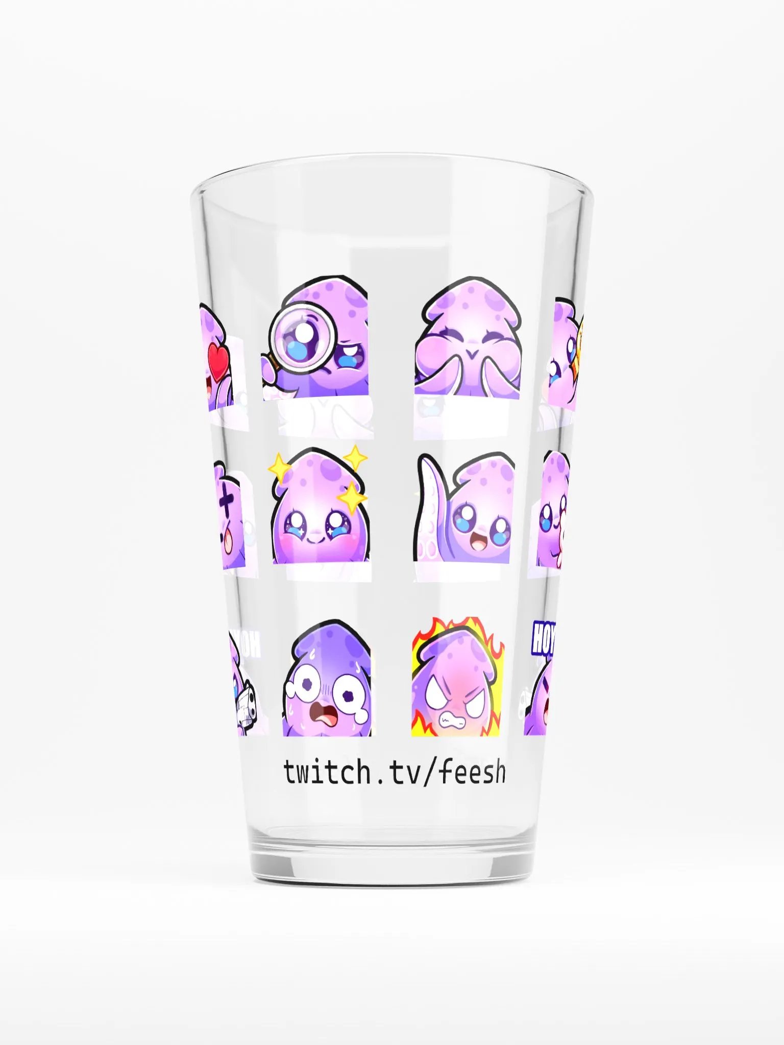 Squid Emote Pint Glass product image (2)
