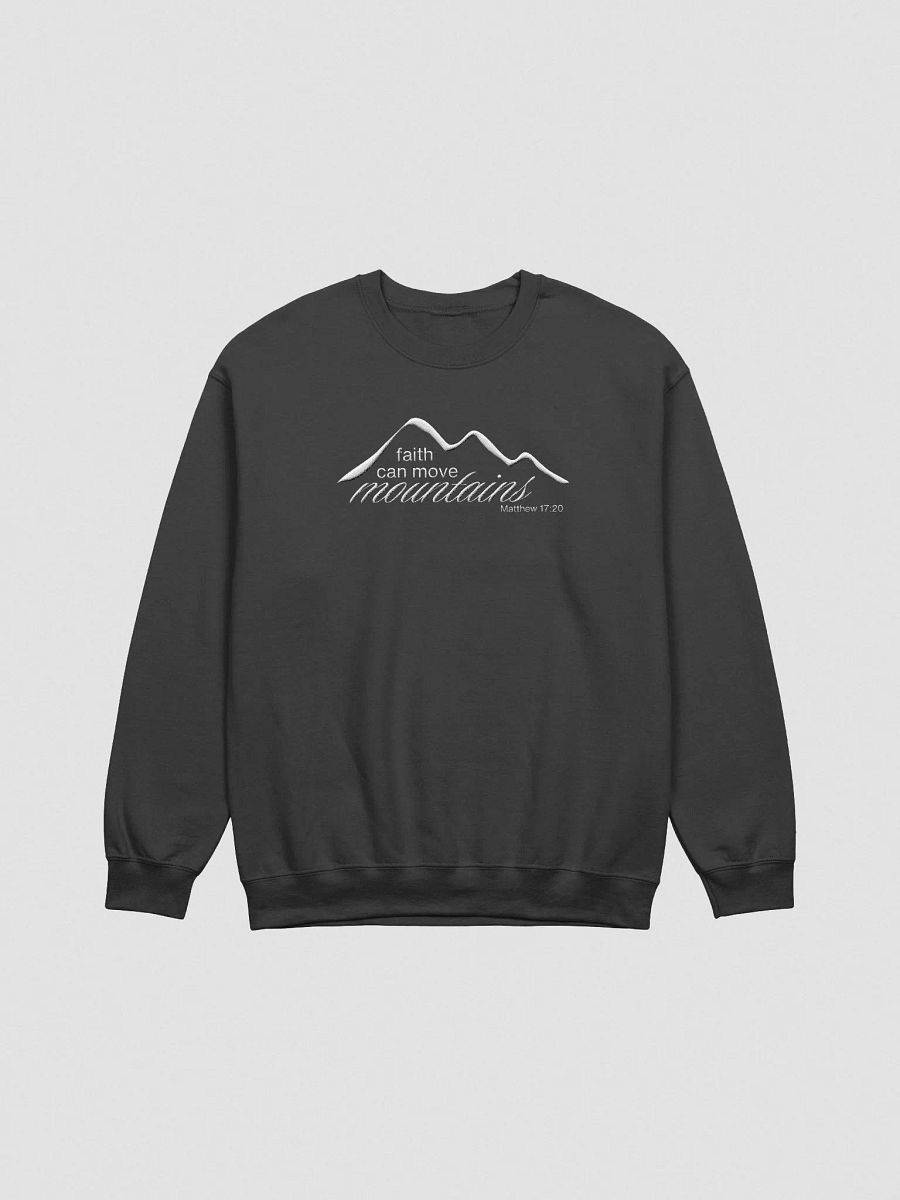 Faith Can Move Mountains Dark Crewneck product image (2)