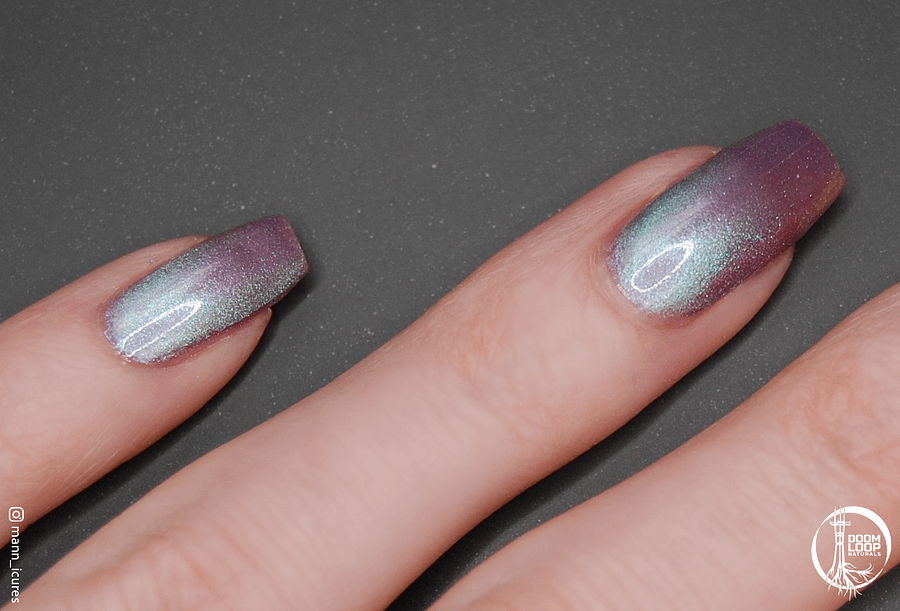 BREAKFAST at the END of TIME - Violet Teal Magnetic Nail Polish product image (9)