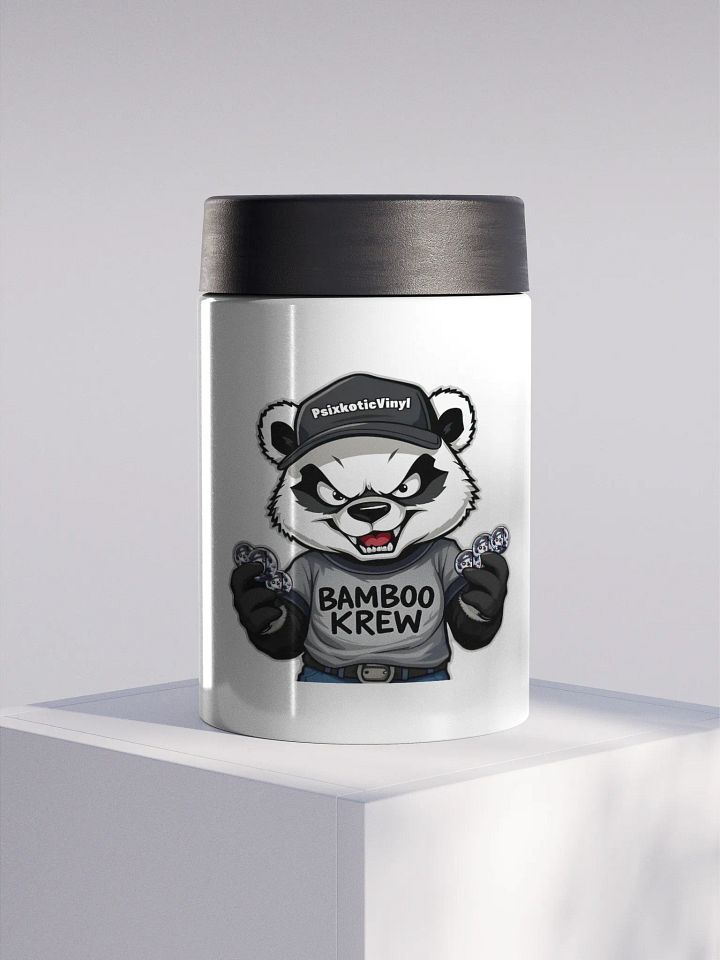 Bamboo Krew Panda Steel Koozie product image (1)