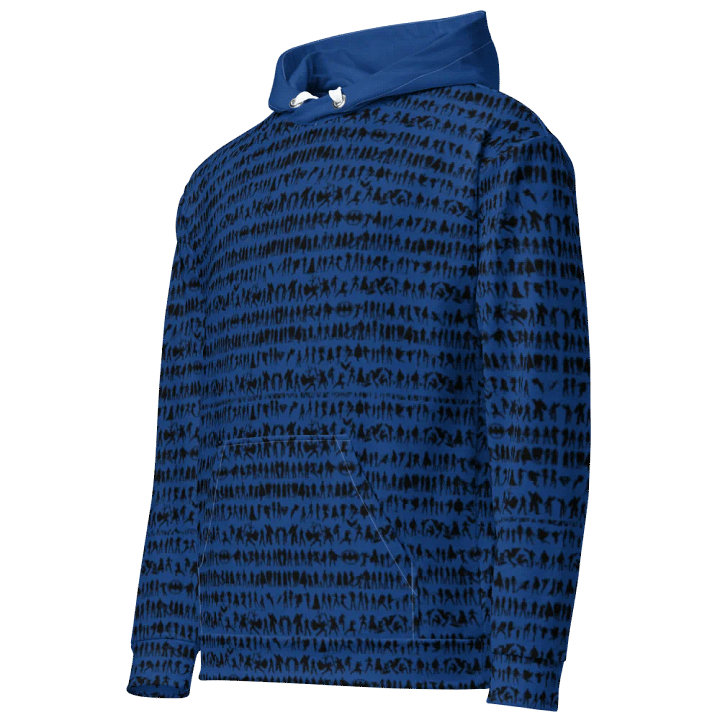 Sups Silhouette Symphony - Dark Cerulean | Unisex Hoodie product image (2)