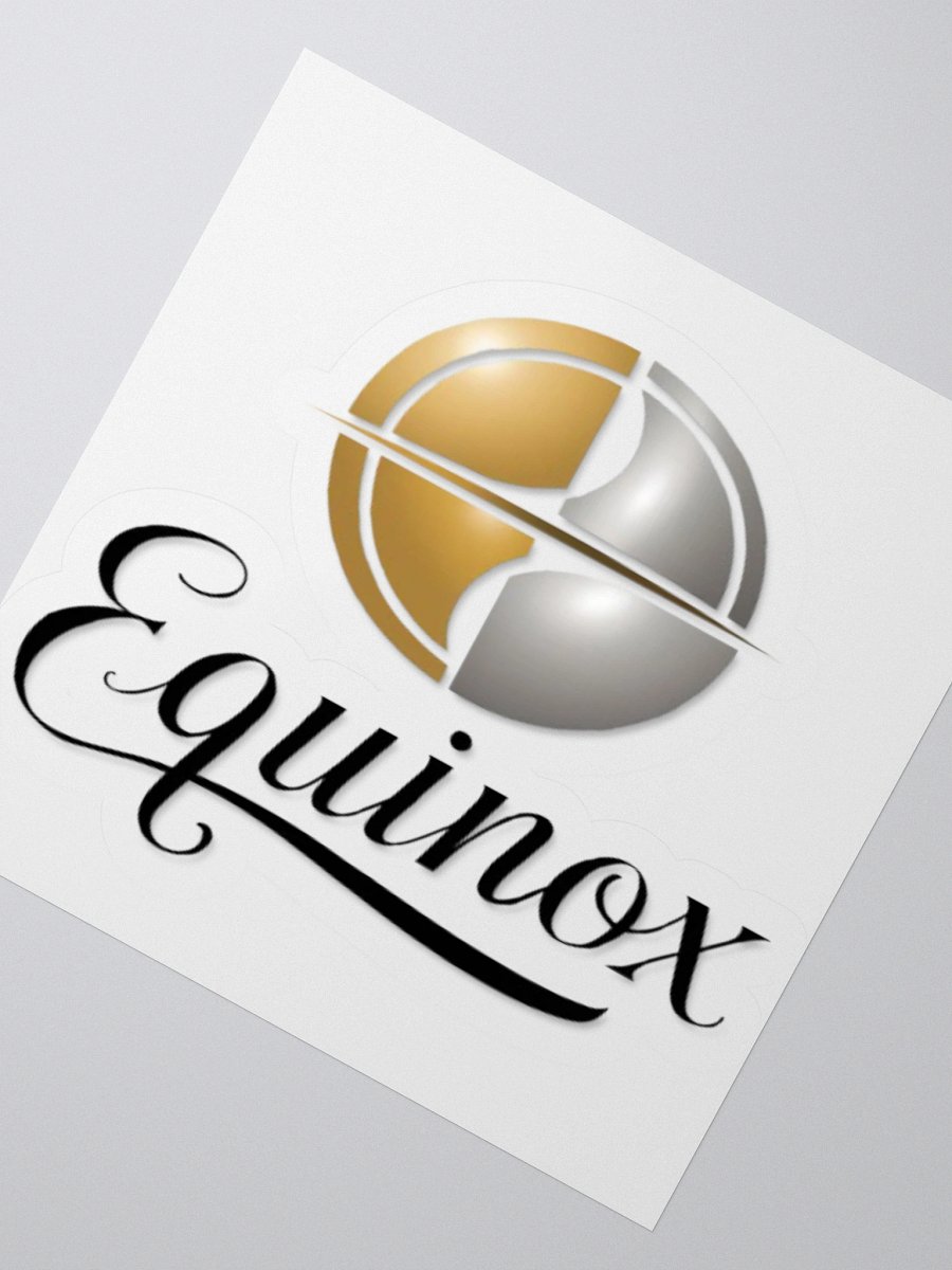 Luxury Equinox Vinyl Sticker - Gold & Silver Circle Design product image (6)