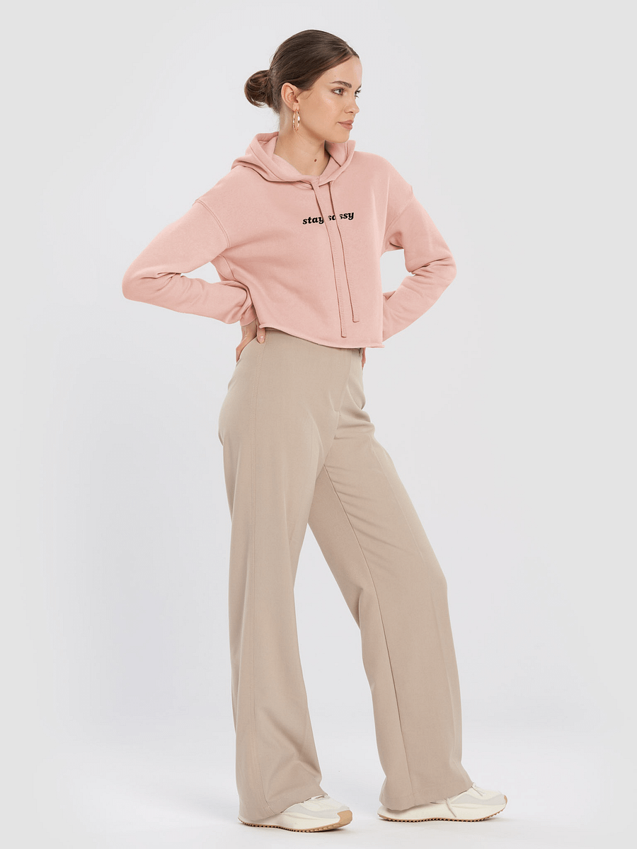 Stay Sassy Cropped Hoodie - Peach product image (5)