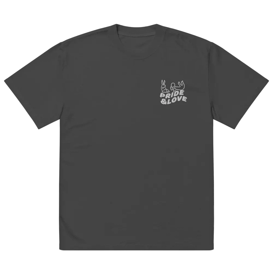 Pride & Love Oversized Faded T-Shirt product image (2)