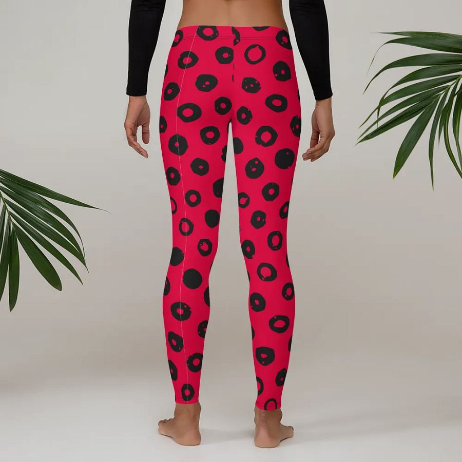 Customizable Polka-Dot Power Leggings product image (4)