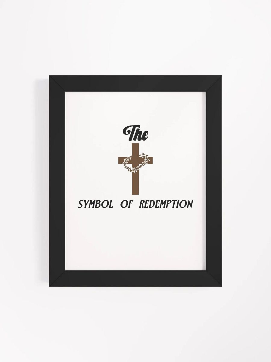 Eco-Friendly Matte Poster Framed in Ayous Wood(THE CROSS. SYMBOL OF REDEMPTION.) product image (25)