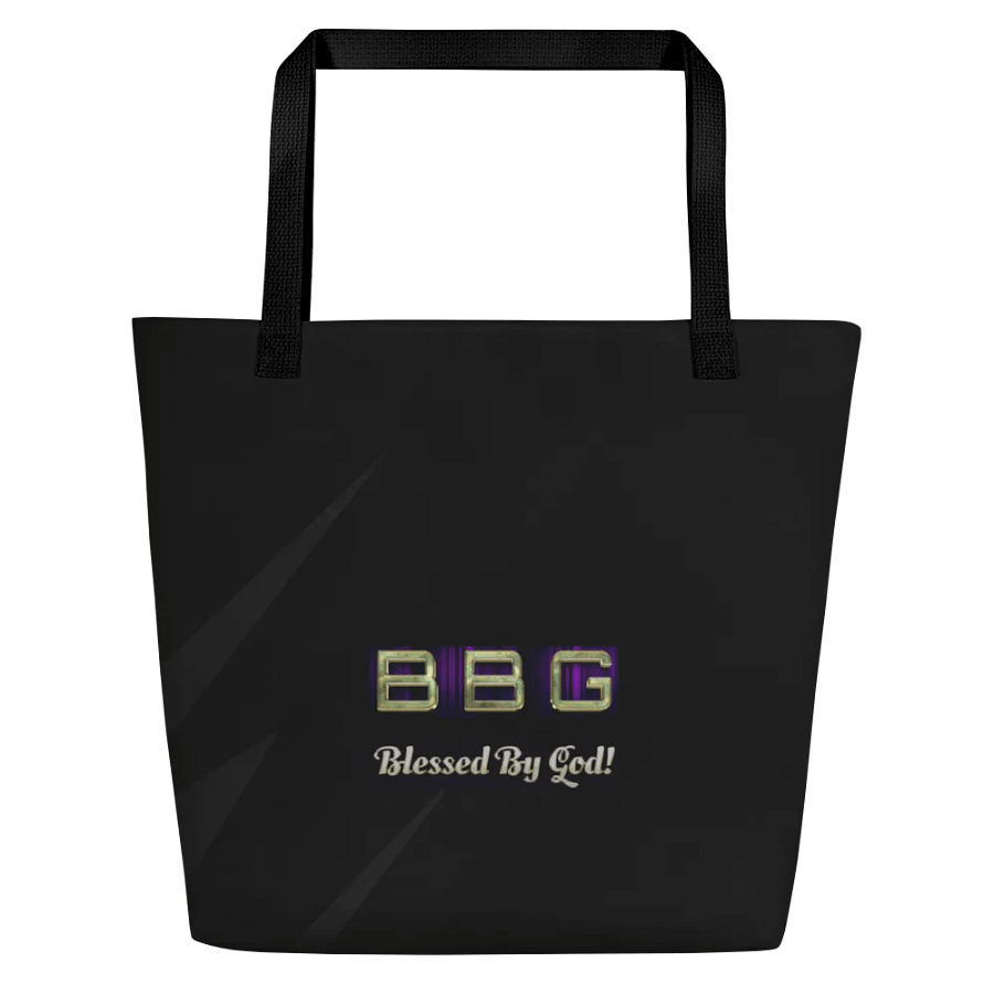Black BBG Tote Bag with Pocket product image (2)
