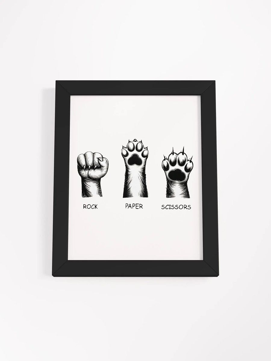rock, paper, scissors framed poster product image (1)