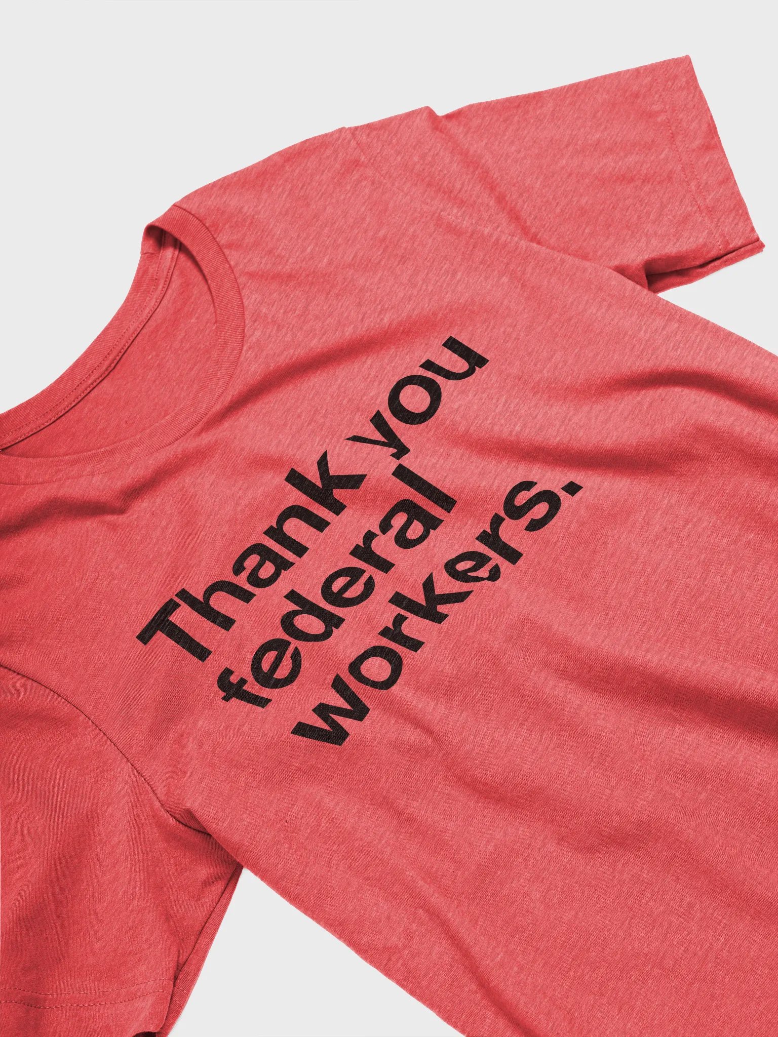 Thank You Federal Workers T-shirt (Black) product image (3)