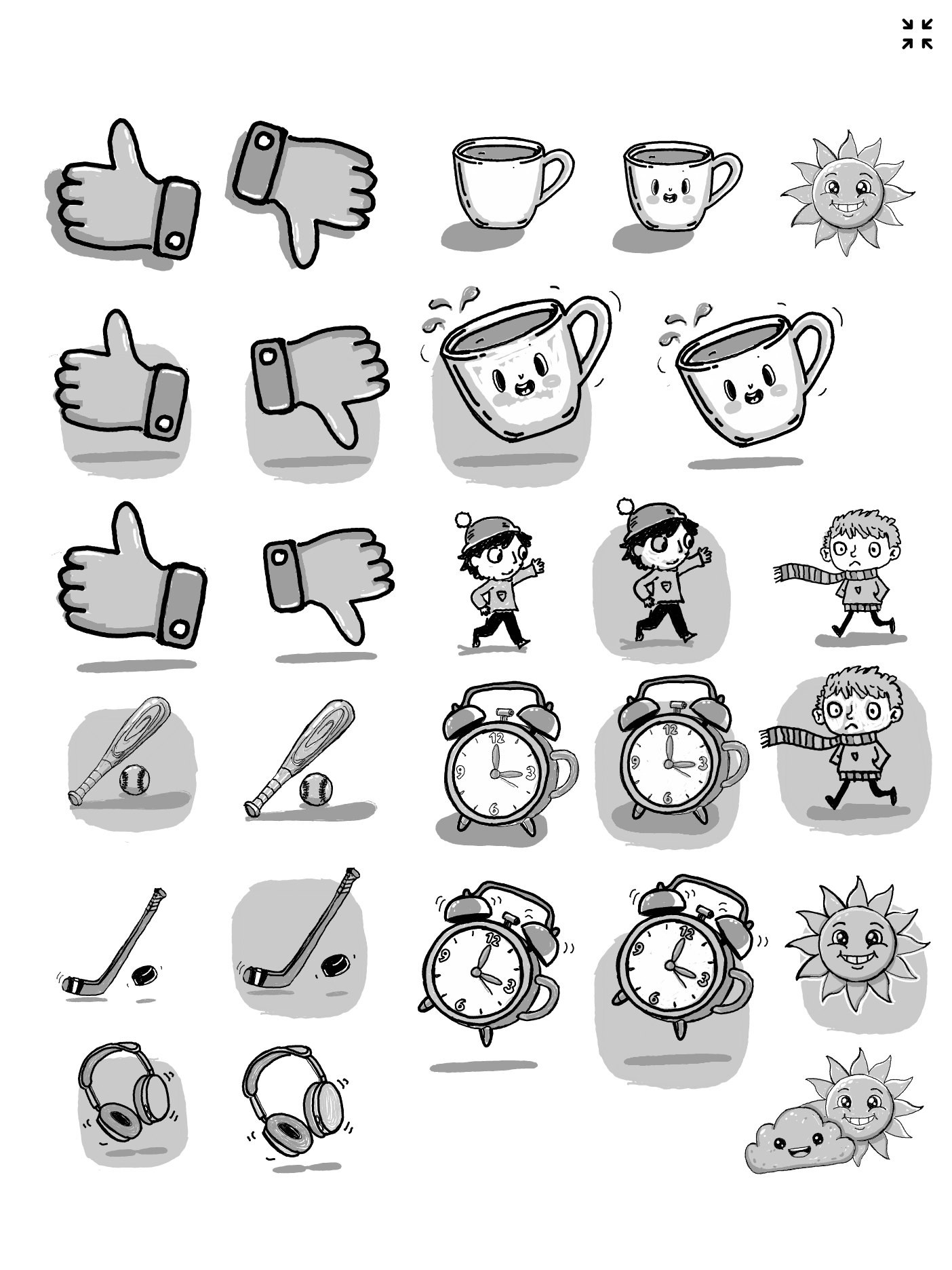 The Kitchen Sink Supernote Sticker set Oh and No tracing required! product image (11)