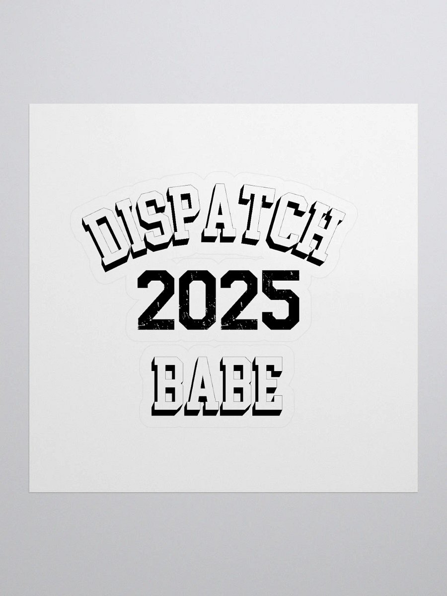 Dispatch Babe Varsity Sticker - Shape Your Style product image (1)