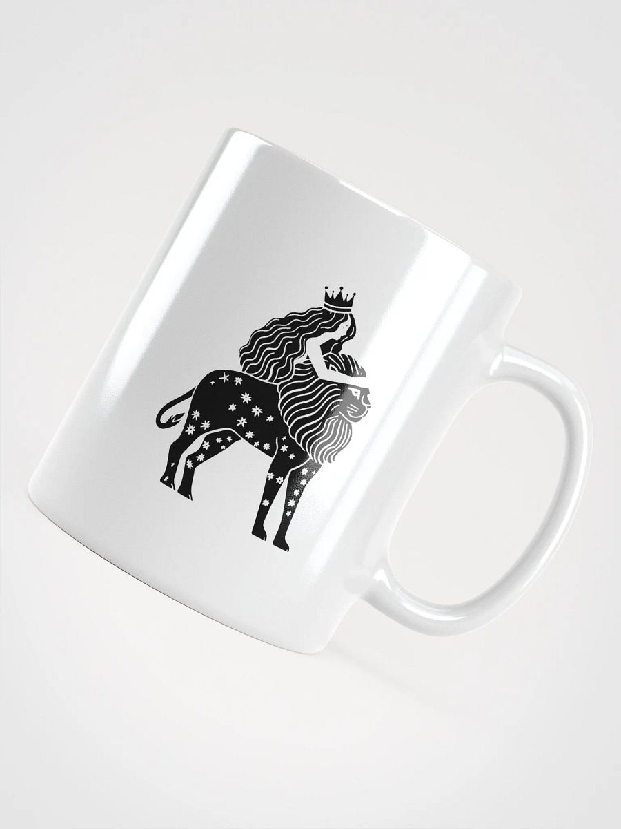 Midnight Reflections Mug - Leo Zodiac Line Art | Lion Star Sign Artwork for Astrology Lovers product image (4)