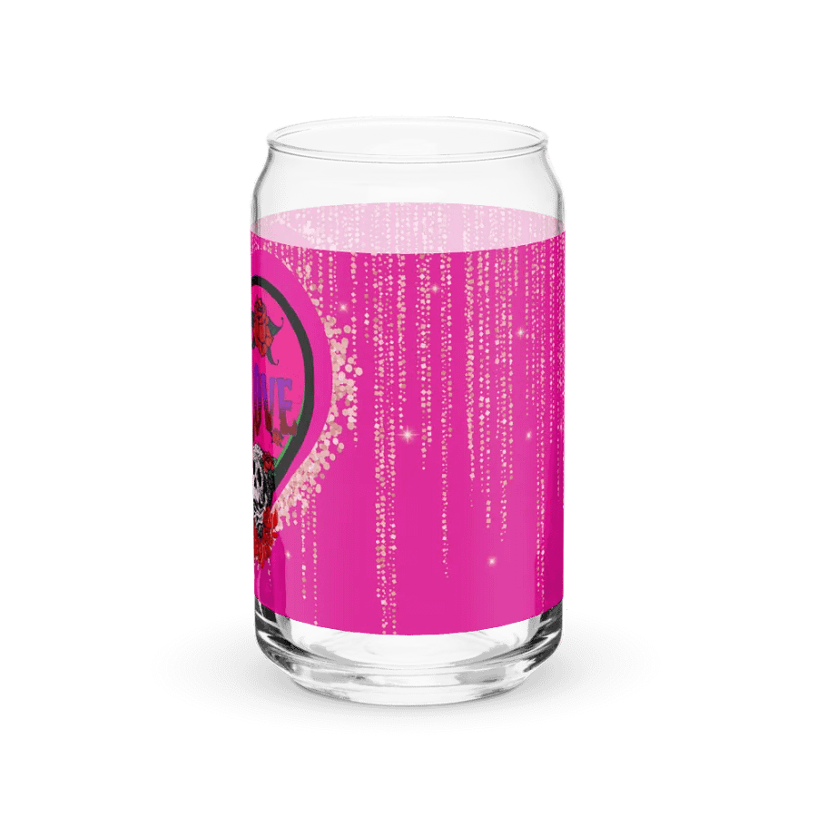 Pink True Love Skull Couple Glass product image (4)