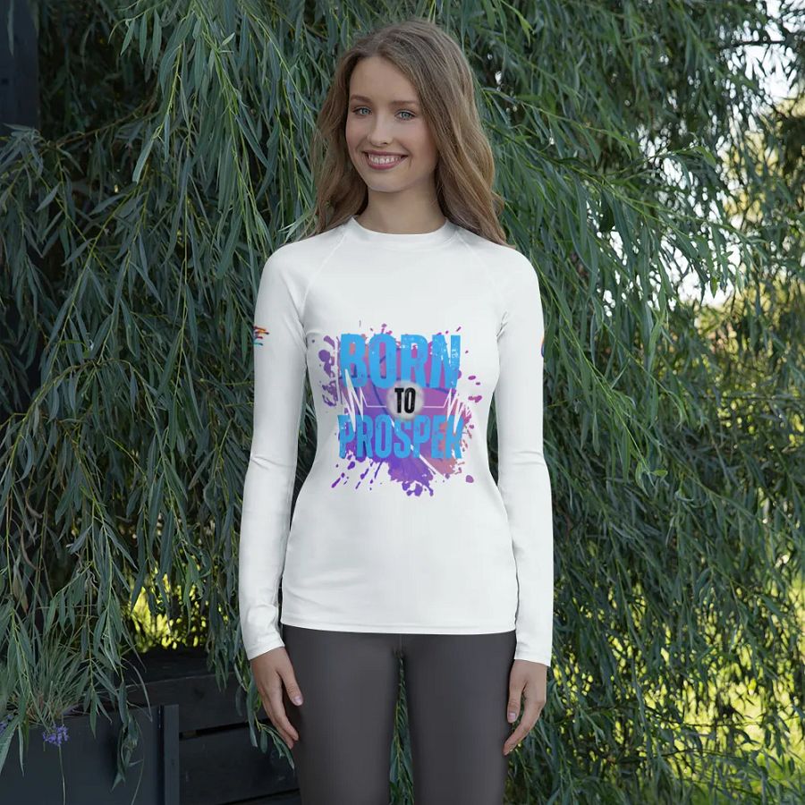 Born to Prosper Vibrant Splatter Rash Guard product image (4)