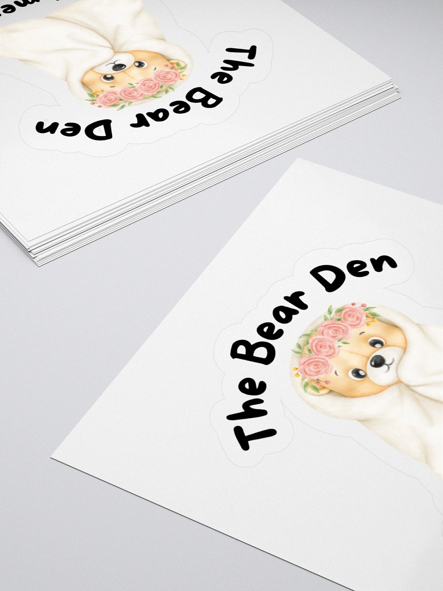 Rosey Bear Kiss Cut Stickers product image (10)