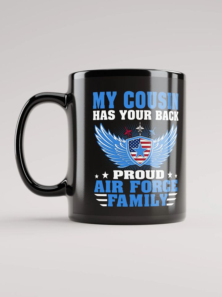 Cousin Proud Air Force Family - Black Mug product image (2)