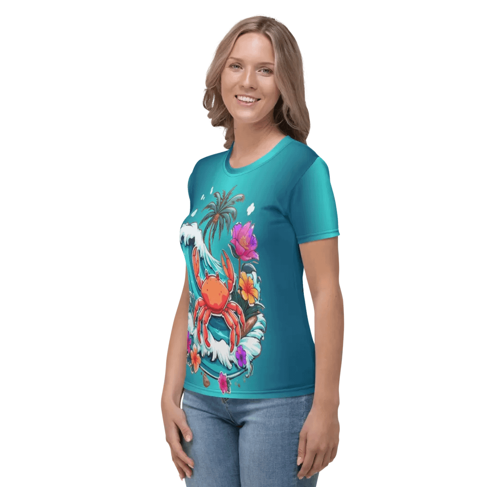 Tropical Crab All Over Print T-shirt product image (3)