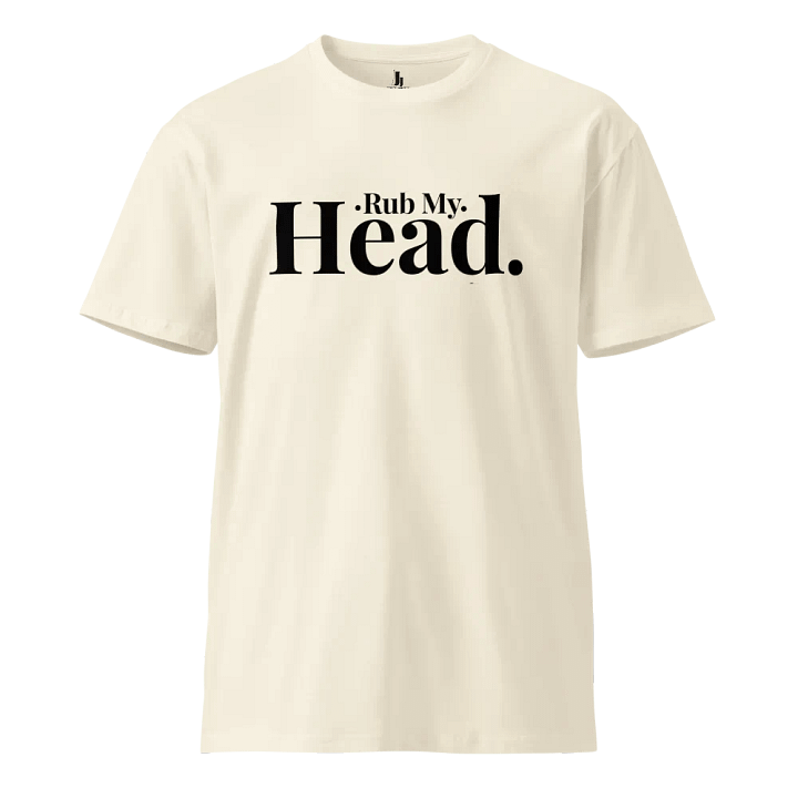 Rub My Head Natural Tee product image (1)